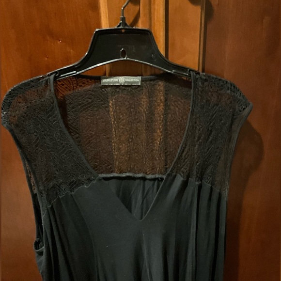 Signature Collection Black Sleeveless Lace Top Size 1X - Picture 2 of 9